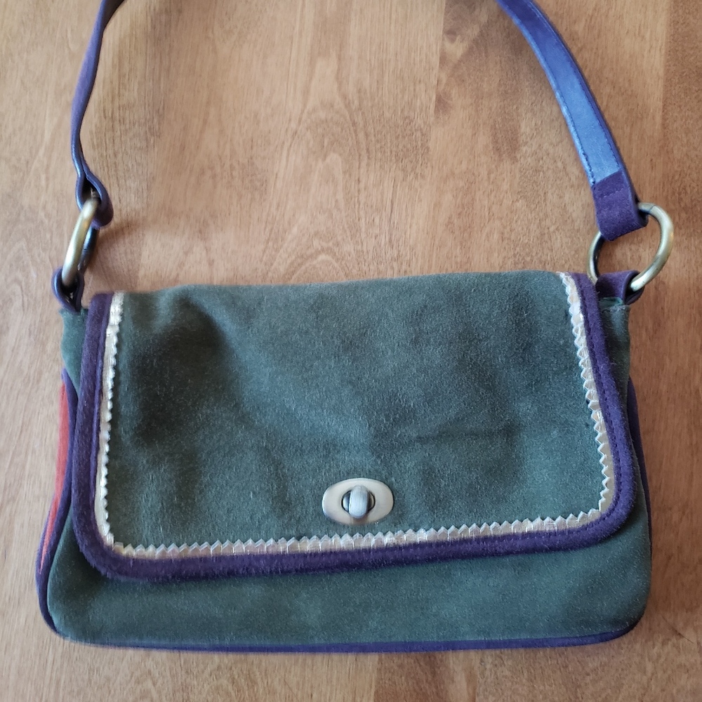 Indeed suede green Purse / handbag